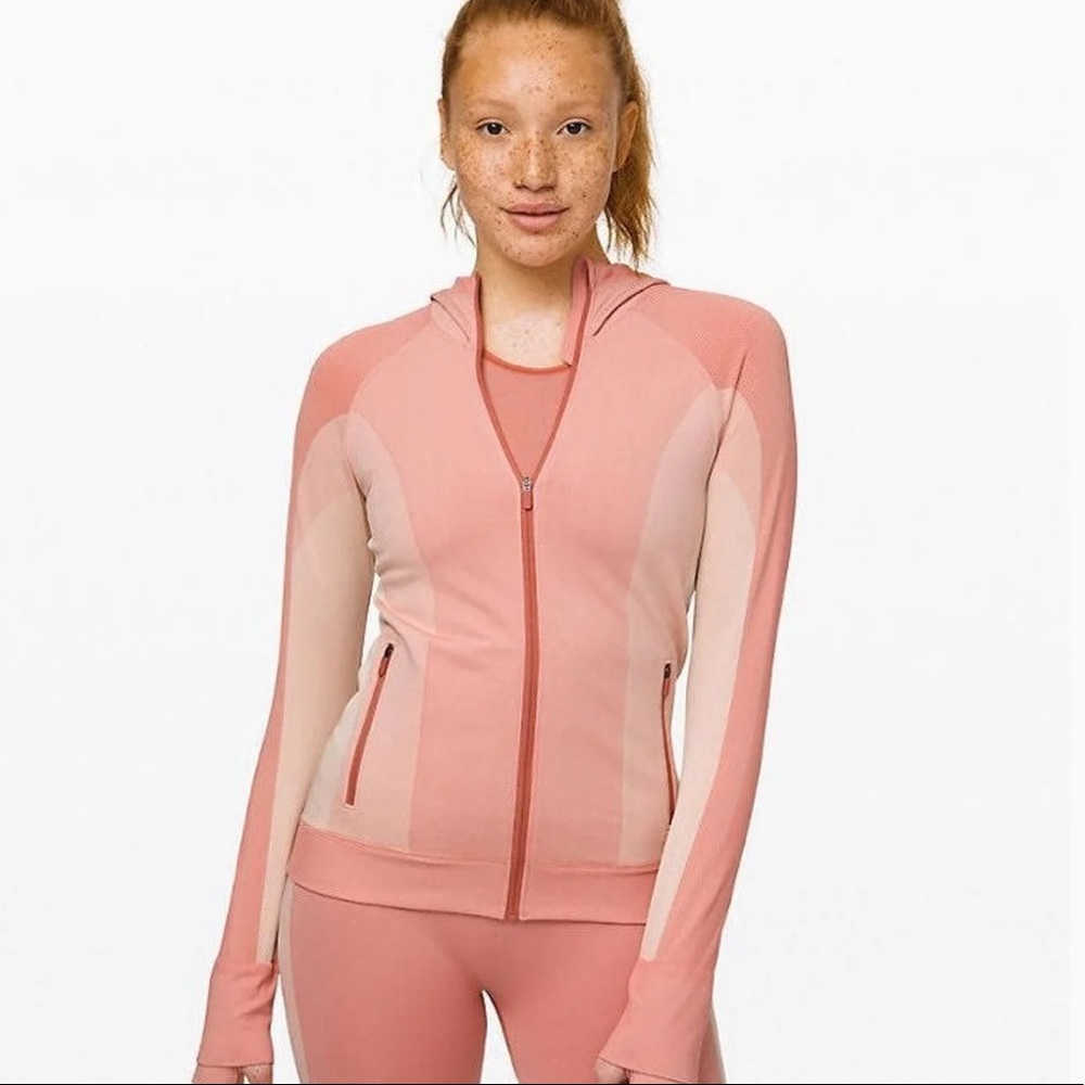 Lululemon Ebb to train abstract jacket size 6